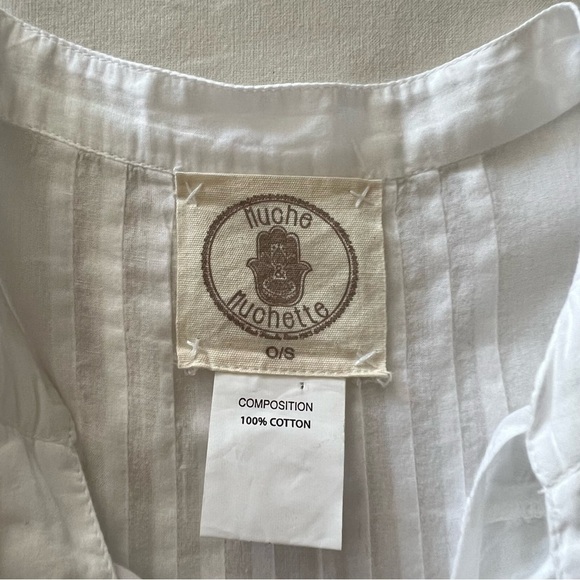 Muche et Muchette Embroidered Cotton Voile Dress in White - Picture 10 of 15